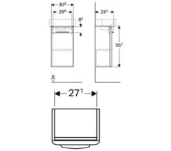 Geberit Selnova Square 303 X 254mm Single Door Cabinet -Shower Room M700 2021 4 30 10 38 31 424