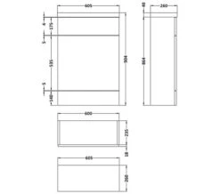 Hudson Reed Fusion Slimline WC Unit And Worktop 13 Hudson Reed Fusion Slimline WC Unit And Worktop -Shower Room M700 2021 6 18 9 40 28 759