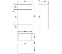 Hudson Reed Fusion Slimline WC Unit And Worktop 11 Hudson Reed Fusion Slimline WC Unit And Worktop -Shower Room M700 2021 6 18 9 40 6 678