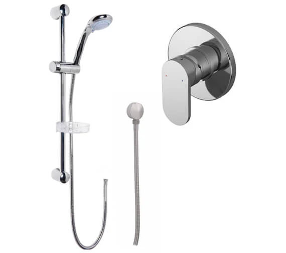 Nuie Binsey Manual Shower Valve With Slide Rail Kit Chrome And Elbow 3 Nuie Binsey Manual Shower Valve With Slide Rail Kit Chrome And Elbow