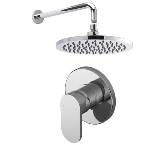 Nuie Binsey Manual Valve With Chrome Fixed Shower Arm And Head 3 Nuie Binsey Manual Valve With Chrome Fixed Shower Arm And Head
