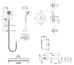 Nuie Binsey Round Manual Valve With Shower Kit Chrome And Fixed Head 5 Nuie Binsey Round Manual Valve With Shower Kit Chrome And Fixed Head -Shower Room M700 2021 7 19 15 46 41 726