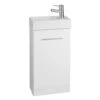 Kartell K-Vit Impakt White Floor Standing Cube Cloakroom Unit With Basin -Shower Room M700 2021 9 13 7 27 53 971