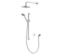 Aqualisa Quartz Slide Rail Kit With Digital Concealed Valve And Shower Head