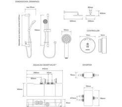 Aqualisa Quartz Slide Rail Kit With Digital Concealed Valve And Shower Head -Shower Room M700 2021 9 16 11 37 30 912