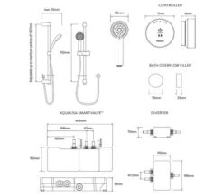 Aqualisa Quartz Slide Rail Kit With Digital Concealed Valve And Bath Filler 9 Aqualisa Quartz Slide Rail Kit With Digital Concealed Valve And Bath Filler -Shower Room M700 2021 9 16 9 33 34 189