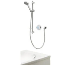 Aqualisa Quartz Classic Smart Concealed Valve With Riser Rail And Bath Filler