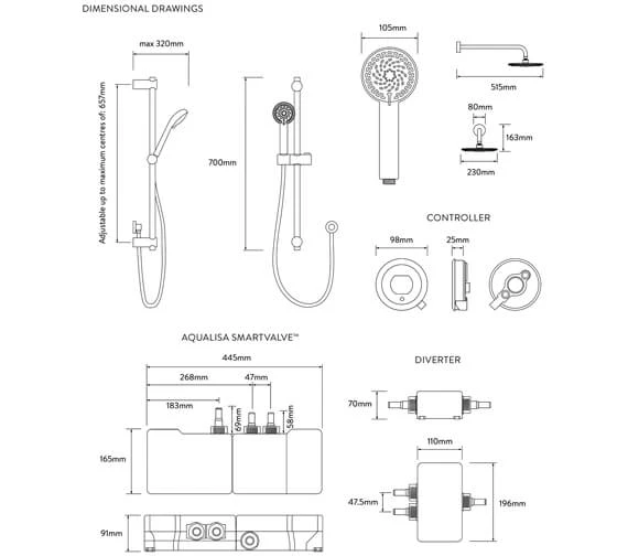 Aqualisa Quartz Touch Concealed Smart Digital Shower Valve With Kit 5 Aqualisa Quartz Touch Concealed Smart Digital Shower Valve With Kit - Image 3