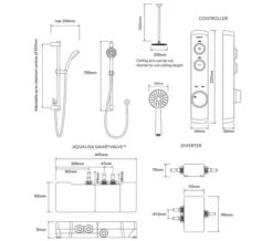 Aqualisa ISystem Smart Concealed Digital Shower Kit With Ceiling Shower Head 9 Aqualisa ISystem Smart Concealed Digital Shower Kit With Ceiling Shower Head -Shower Room M700 2021 9 21 11 9 49 596