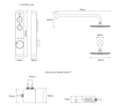 Aqualisa ISystem Concealed Digital Shower With Wall Fixed Shower Head - HP - Combi -Shower Room M700 2021 9 21 8 15 38 703