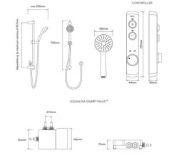 Aqualisa ISystem Smart Concealed Shower Valve With Kit -Shower Room M700 2021 9 21 9 24 6 717