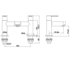 Joseph Miles Favour Chrome Bath Mixer Tap -Shower Room M700 2022 1 10 9 59 2 536