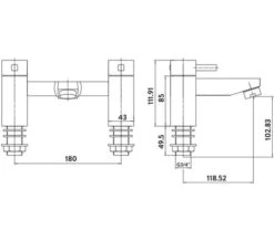 Joseph Miles Forme Chrome Bath Mixer Tap -Shower Room M700 2022 1 11 7 38 41 611