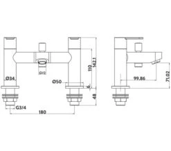 Joseph Miles Favour Chrome Bath Mixer Tap -Shower Room M700 2022 1 13 8 49 22 99
