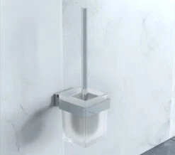 Duravit Karree Wall Mounted Chrome Brush Set - 0099571000