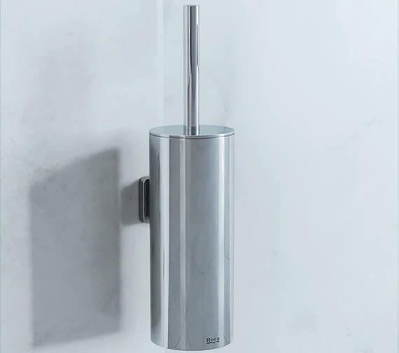 Roca Victoria Contemporary Wall Mounted Toilet Brush And Holder 90 X 113mm 3 Roca Victoria Contemporary Wall Mounted Toilet Brush And Holder 90 X 113mm