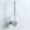 Smedbo Home Chrome Toilet Brush With Frosted Glass Container -Shower Room M700 2022 10 10 13 30 14 239
