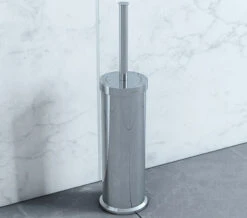 Smedbo Outline Free Standing Polished Chrome Toilet Brush And Holder