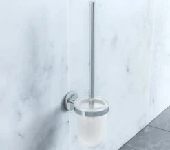 Grohe Essentials Wall Mounted Chrome Toilet Brush Set