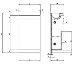 Roper Rhodes System 464 X 290mm Single Door Cloakroom Vanity Unit 9 Roper Rhodes System 464 X 290mm Single Door Cloakroom Vanity Unit -Shower Room M700 2022 10 18 9 42 37 399