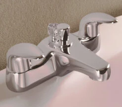 Deva Elan Deck Mounted Chrome Bath Shower Mixer Tap With Kit