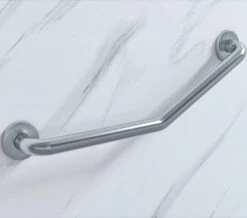 Croydex 600mm Stainless Steel Angled Grab Bar