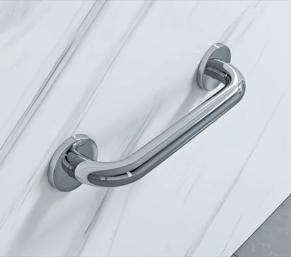Croydex 300mm Stainless Steel Straight Grab Bar 3 Croydex 300mm Stainless Steel Straight Grab Bar