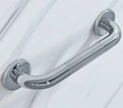 Croydex Straight Chrome Grab Bar With Anti Slip Grip