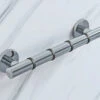 Croydex Grab N Grip Straight Chrome Grab Bar -Shower Room M700 2022 10 27 12 5 29 521