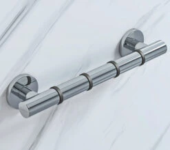 Croydex Grab N Grip Straight Chrome Grab Bar