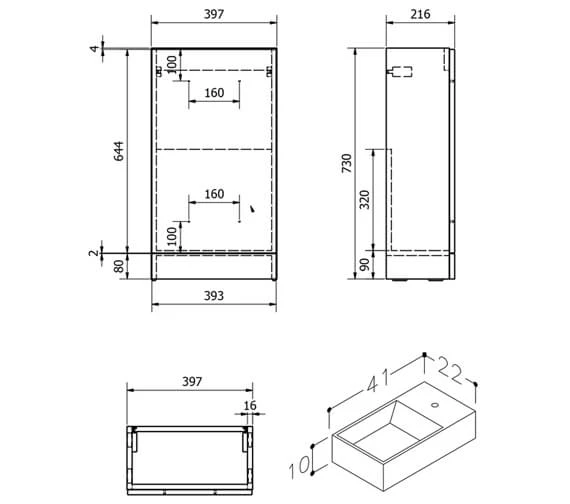 Kartell K-Vit Impakt White Floor Standing Cube Cloakroom Unit With Basin 4 Kartell K-Vit Impakt White Floor Standing Cube Cloakroom Unit With Basin - Image 2