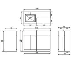 Royo Aquatrend Petite Floor Standing Cabinet And Back To Wall WC Unit -Shower Room M700 2022 10 4 8 18 38 829