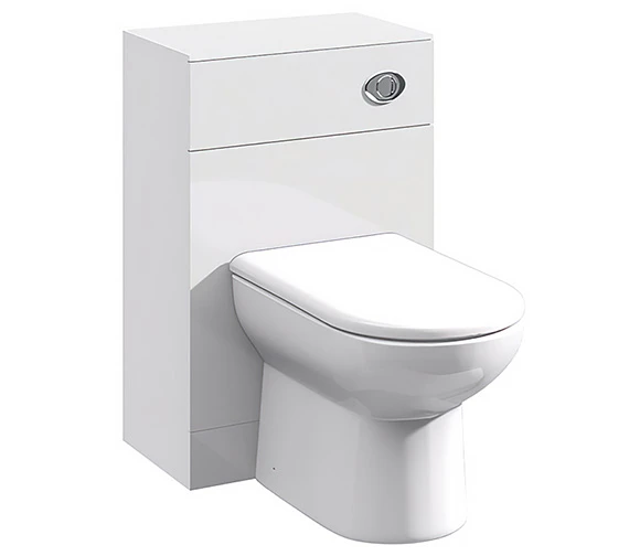 Essential Alaska 500 X 300mm White Back To Wall WC Furniture Unit 4 Essential Alaska 500 X 300mm White Back To Wall WC Furniture Unit - Image 2