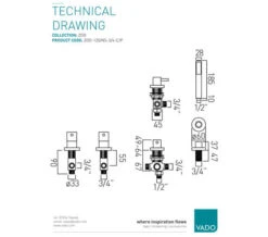 Vado Zoo Chrome 4-Hole Bath Shower Mixer Set Without Spout 8 Vado Zoo Chrome 4-Hole Bath Shower Mixer Set Without Spout -Shower Room M700 2022 11 23 11 11 42 397