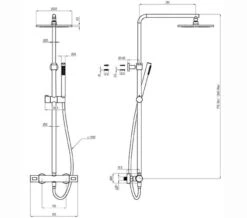 Crosswater Curve Multifunction Thermostatic Shower Valve With Shower Kit Chrome -Shower Room M700 2022 11 23 8 1 57 788