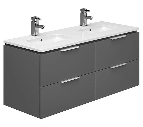 Essential Dakota 1205mm 4 Drawer Wall Hung Unit And Basin 5 Essential Dakota 1205mm 4 Drawer Wall Hung Unit And Basin - Image 3