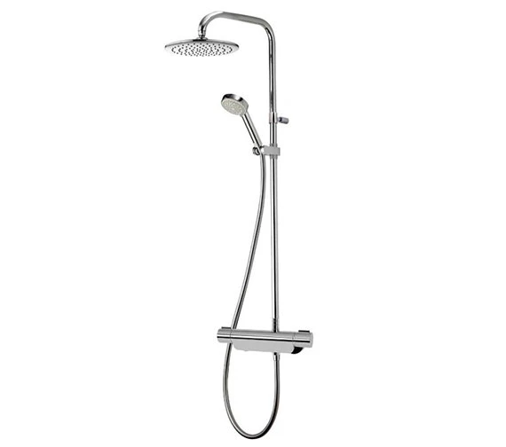 Aqualisa Midas 220 Chrome Bar Mixer Shower With Slide Rail Kit 4 Aqualisa Midas 220 Chrome Bar Mixer Shower With Slide Rail Kit - Image 2