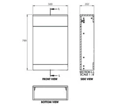 Essential Dakota 500mm Compact WC Unit -Shower Room M700 2022 12 13 10 21 26 1