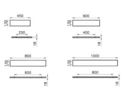 VitrA S50 High Gloss White Wooden Shelf -Shower Room M700 2022 2 22 6 39 5 194