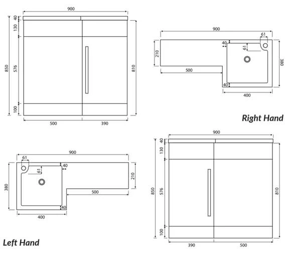 Joseph Miles Lili 900mm Furniture Pack 5 Joseph Miles Lili 900mm Furniture Pack - Image 3