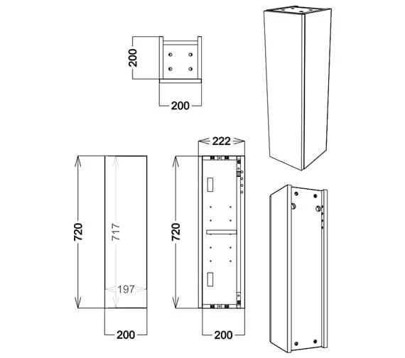 Joseph Miles Sadler Wall Hung Single Door Storage Unit 4 Joseph Miles Sadler Wall Hung Single Door Storage Unit - Image 2