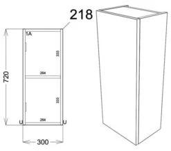 Joseph Miles Twain 1 Door Floor Standing Slim Base Unit -Shower Room M700 2022 5 23 10 51 33 838