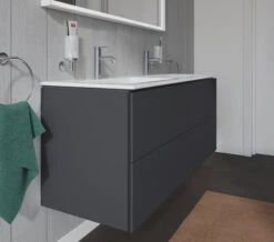 Duravit L-Cube 1290mm Wide 4 Drawers Wall Mounted Vanity Unit For Me-By-Starck Basin -Shower Room M700 2022 6 10 12 54 28 911