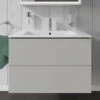 Duravit L-Cube Wall Mounted 2 Drawer Vanity Unit For Me-By-Starck Basin -Shower Room M700 2022 6 10 14 33 22 87