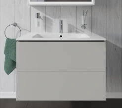 Duravit L-Cube Wall Mounted 2 Drawer Vanity Unit For Me-By-Starck Basin