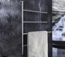 Smedbo Outline Polished Stainless Steel Swivel Arm Towel Bar