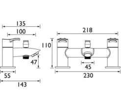 Bristan Capri Chrome Bath Mixer Tap -Shower Room M700 2022 7 20 12 31 27 594
