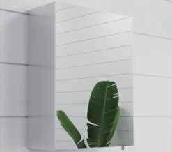 Croydex Avon Stainless Steel Single Door Small Mirror Cabinet