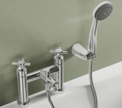 Deva Motif Deck Mounted Chrome Bath Shower Mixer Tap - Mot106