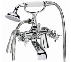 Tavistock Varsity Chrome Bath Shower Mixer Tap With Kit